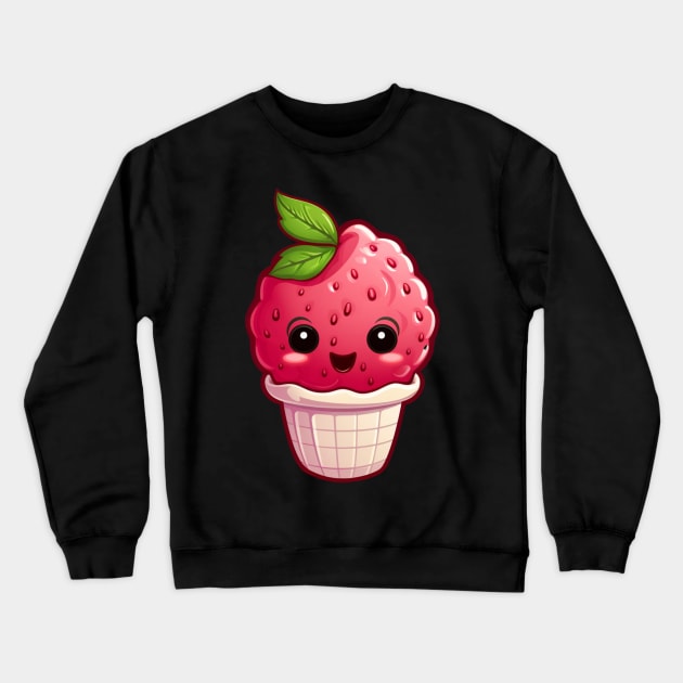 raspberry ice cream Crewneck Sweatshirt by hnueng111